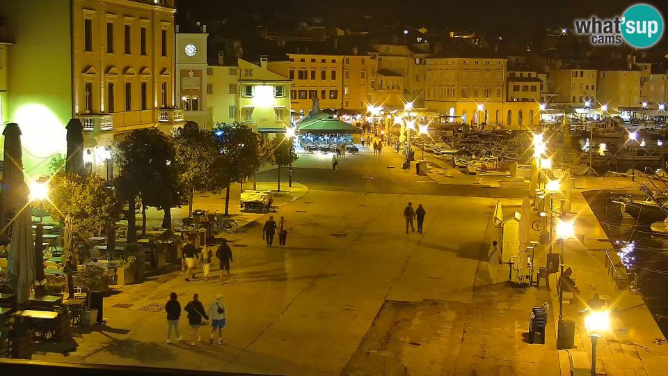 Live webcam: Seaside Promenade & Marina, Rovinj waterfront & harbour